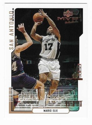 2000-01 Upper Deck MVP Mario Elie San Antonio Spurs Basketball Card #156