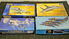 4 x opened & checked 1:72 fighter jet Kits, Revell, italeri,  Hasegawa