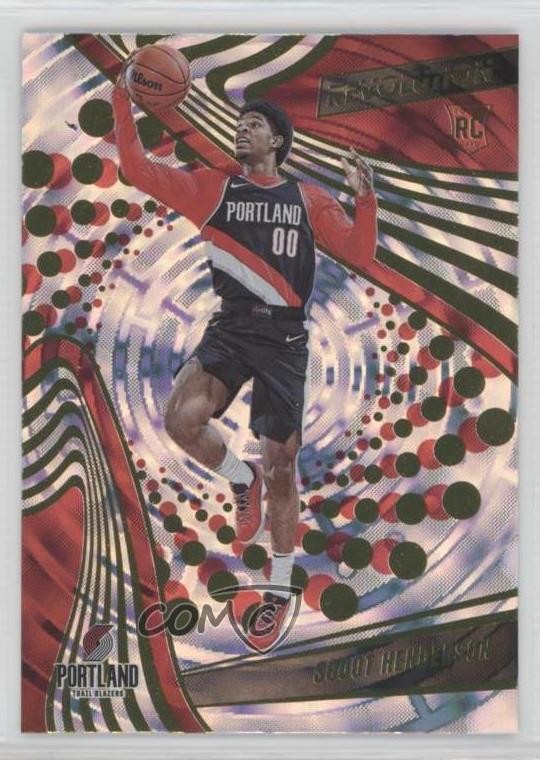 2023-24 Panini Revolution Rookies Fractal Scoot Henderson #109 Rookie RC 0x49