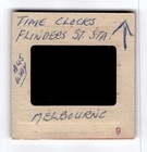 Australia Melbourne Flinders Train Station Clocks 35mm Slide 1950s Kodachrome — photo 3