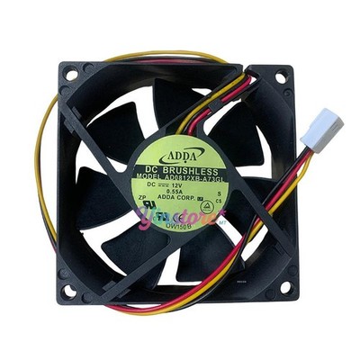 1 Pc. New AD0812XB-A73GL Chassis Cooling Fan 8025 DC12V 0.55A 8CM 3Pin