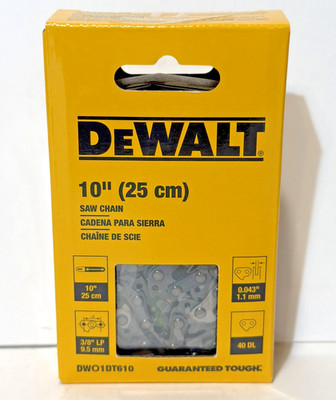 DeWALT 10 in. Replacement Chain Pole Saw Chain 34 Link for Pole Saw DWO1DT610