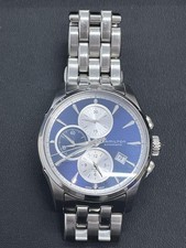 Hamilton Jazzmaster Chronograph Automatic H325960 Mens Swiss Watch Leather Band