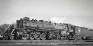 MS ORIG 2x4 B/W NEGATIVE: GN GREAT NORTHERN 2-8-8-0 #2000 - MINNEAPOLIS MN 1955