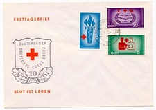 GDR 1966 first day cover-blood donations Michel no. 1207-09