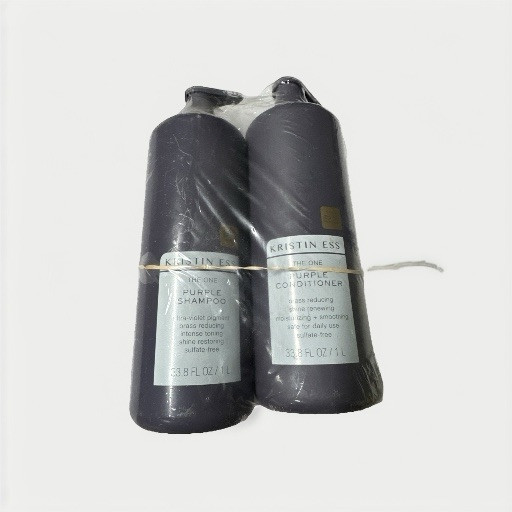 Kristin Ess Purple Shampoo and Conditioner Set for Vibrant Blonde Hair - 33.8 oz