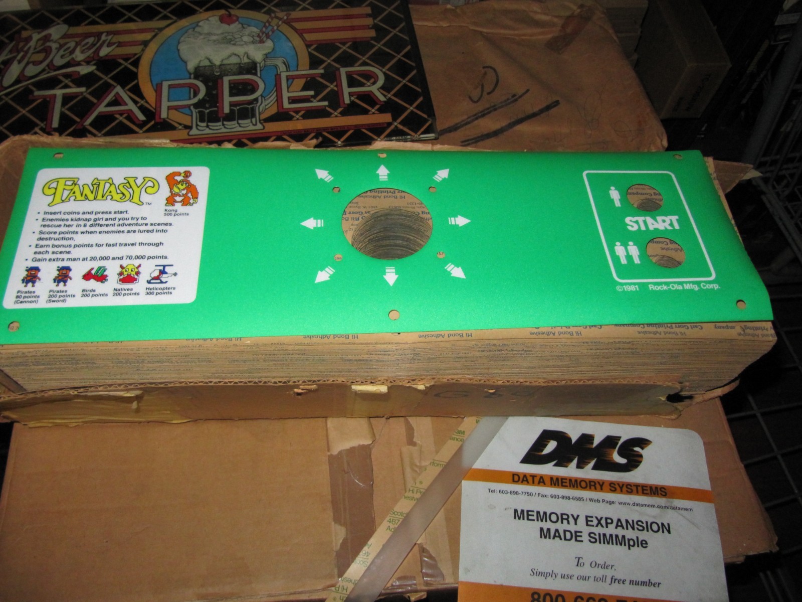vintage FANTASY Arcade Control Panel Overlay ROCK-OLA | eBay