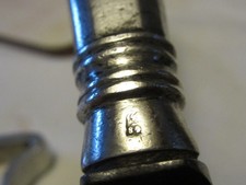 ANTIQUE  RUSSIAN 84 SOLID SILVER HANDLED DESSERT KNIFE