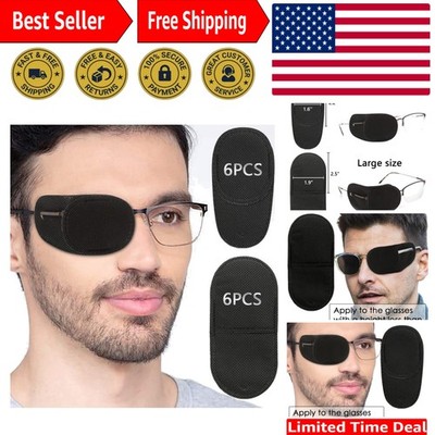 Lightweight Black Eye Patches - 12 Count for Easy Application & Removal