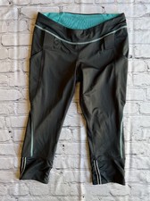 Lucy Cropped Yoga workout running leggings gr...
