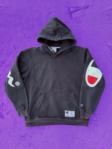 Sweat à capuche Supreme Champion SS18 noir grand logo taille XL