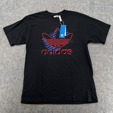 Adidas Originals Logo Print Tree Foil Street Style T Shirt Mens Size M NEW