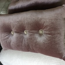 Kylie Minogue 2x New Diamond and pearl Mauve cushions 18" x 10" BNWT RRP £60.00