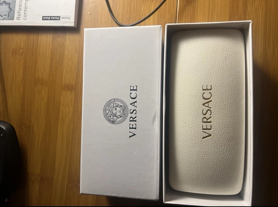 Versace Medusa Unisex Sunglasses Black Gold Purple Tint, Italy - Image 3 of 3