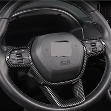 Carbon Fiber Car Steering Wheel Decor Frame Trim For Honda Crv Cr-v 2023-2026 Carbon Fiber Car Steering Wheel Decor Frame Trim For Honda Crv Cr-v 2023-2026