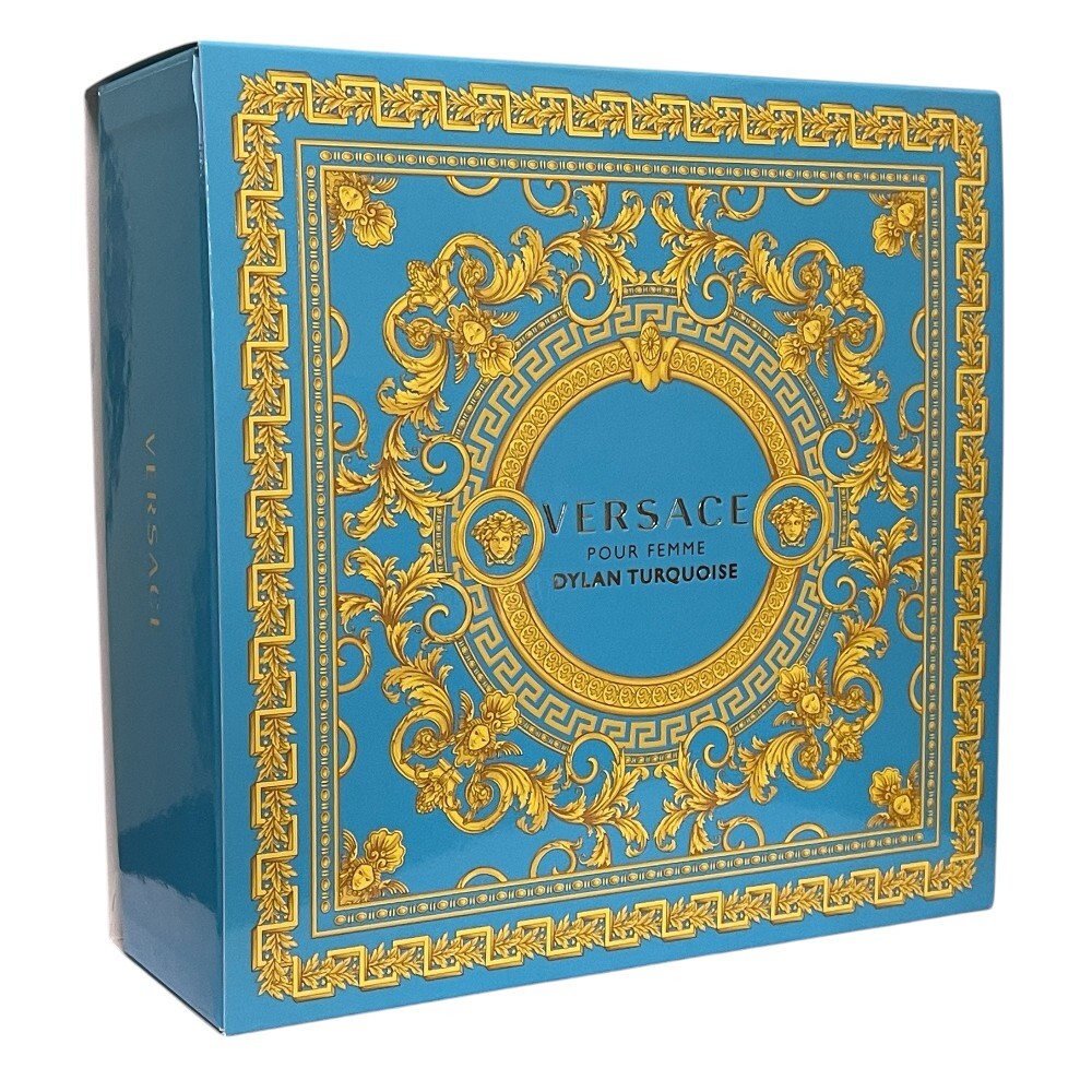 Versace Dylan Turquoise 30Ml Edt Spray & 50Ml Perfumed Body Gel Gift Set - Image 2