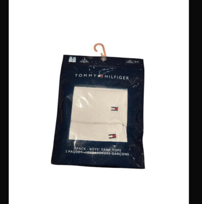 Kids Tommy Hilfiger White Wife Beater White Tank 2-3T