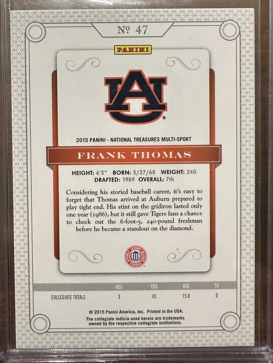 2023 Panini National Treasures Football 💥Frank Thomas💥 #'d