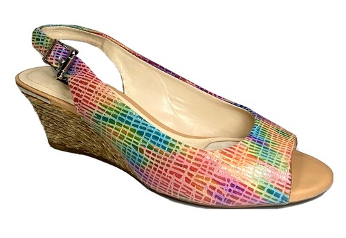 Alex Marie Womens Sandal Peep Toe Wedge 