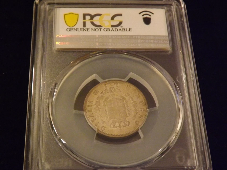 1863  -M  BN     Lira     Italy      PCGS XF  - Image 2 of 2