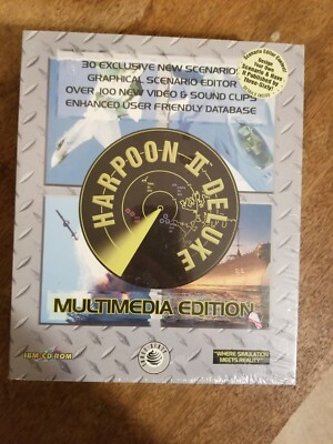 HARPOON  II DELUXE Multimedia Edition -30 Exclusive New Scenarios See Descripion