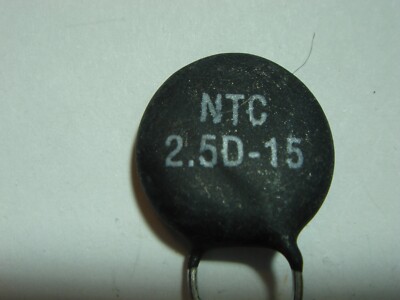 NTC 2,5D-15  2,5R 15mm NTC Heißleiter Anlaufstrombegrenzer Stromsich. #12-1062/4