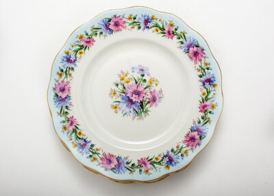 Foley Cornflower 8'' Lunch or Salad Plate, Immaculate, Sold by Plate