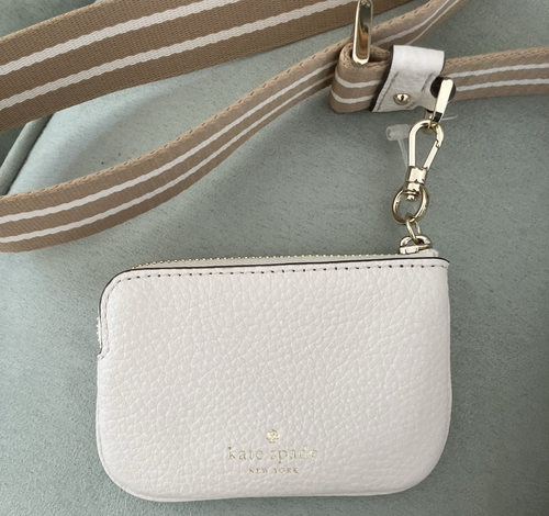 NWT Kate Spade Cream Pebble Leather Mini Bucket Bag with Change Purse - $359 - Picture 9 of 10