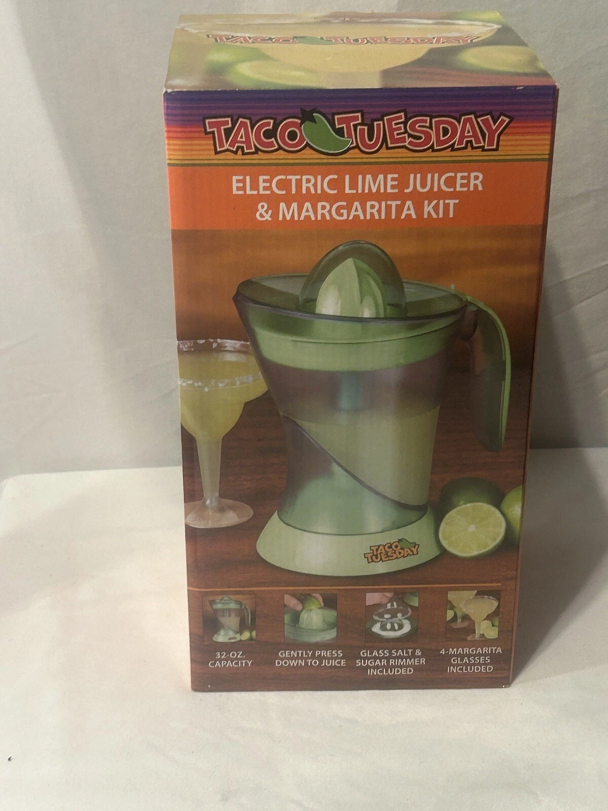 Taco Tuesday Electric Lime Juicer And Margarita Kit TESTED WORKS