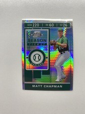 2020 Panini Chronicles Contenders Optic Hyper Prizm Matt Chapman 20 /299 Oakland