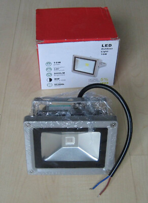 ROTES FLUTLICHT: 10Watt LED Strahler Fluter 120° 900 Lumen IP65 Alu floodlight