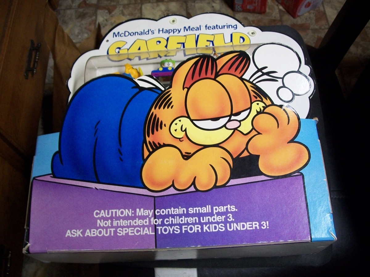 1989 RARE MCDONALDS HAPPY MEAL GARFIELD STORE DISPLAY | eBay