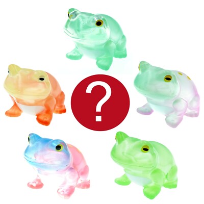 Japanese Blind Box Frog Clear Sofubi Vinyl Art Toy 1 Random Figure