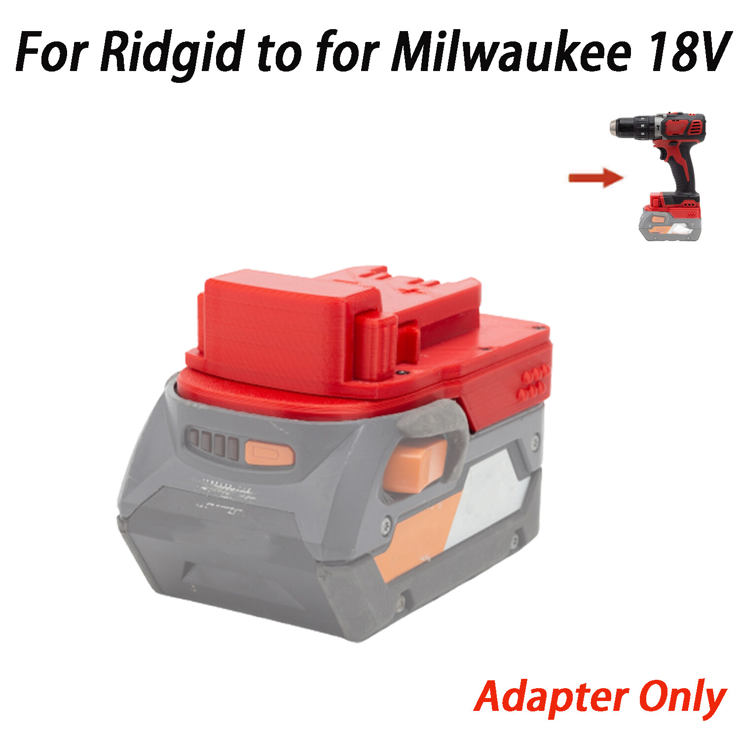 1X Adapter For Ridgid 18V 20V Liion Battery Convert to for Milwaukee 18V Tools eBay