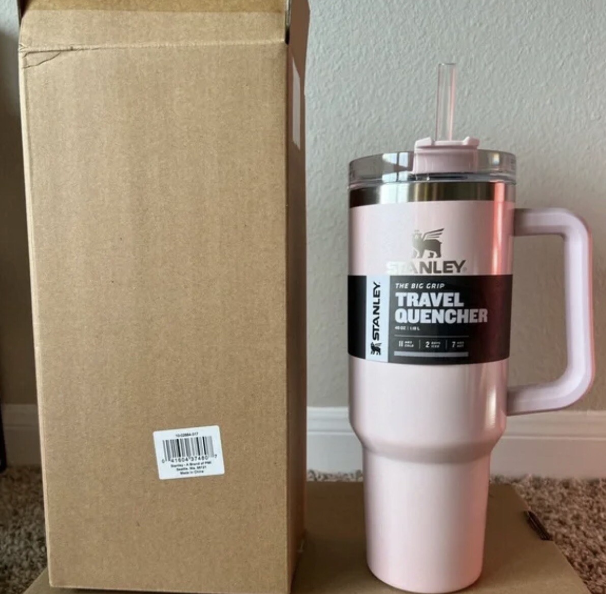 Stanley 40oz Stainless Steel Adventure Quencher Tumbler Pink