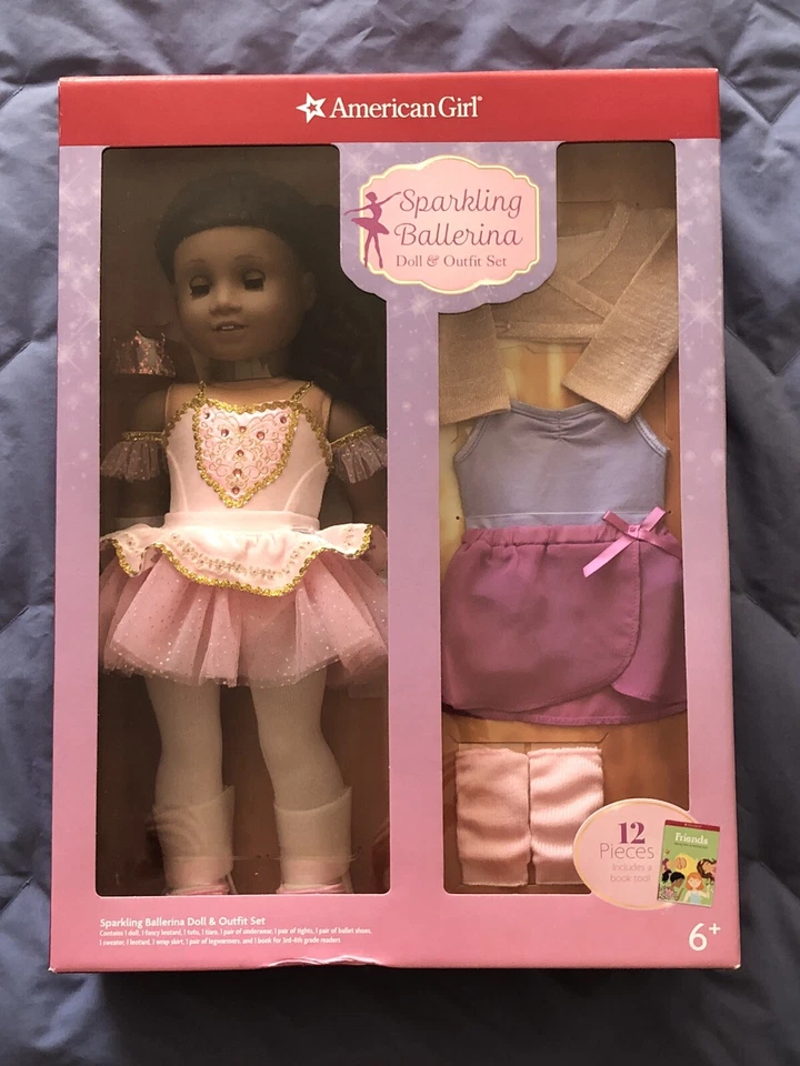 Muñeca American Girl Bailarina Brillante y Conjunto Conjunto Pelo Negro Ojos Marrones Cecile Foto 3 de 4