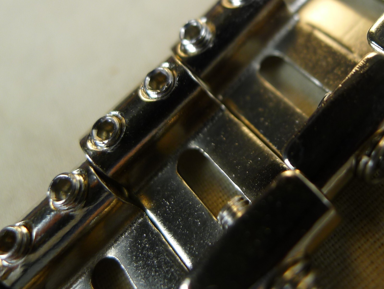 6pcs Vintage Bridge Saddles Set For Strat Guitar Chrome 11.2mm 2-7/32" Spacing u