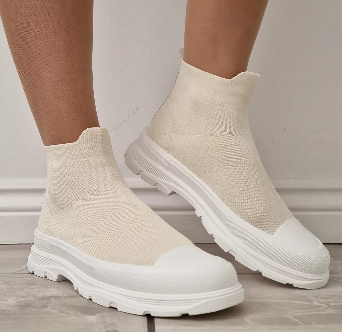 High top clearance sock trainers womens