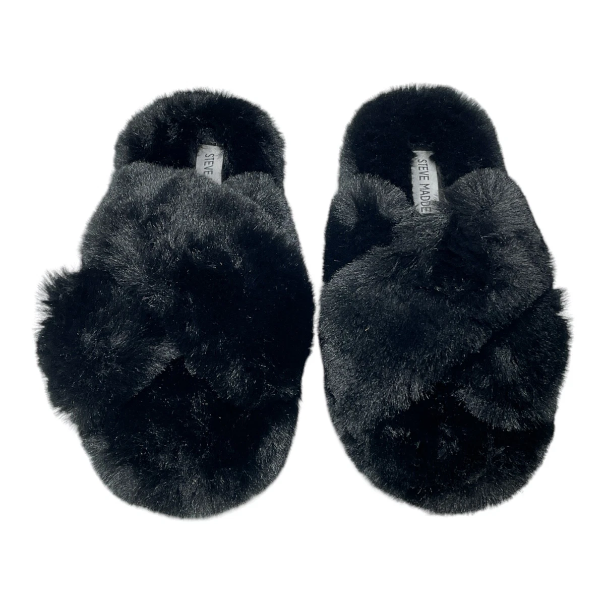 Steve madden fur slippers hot sale