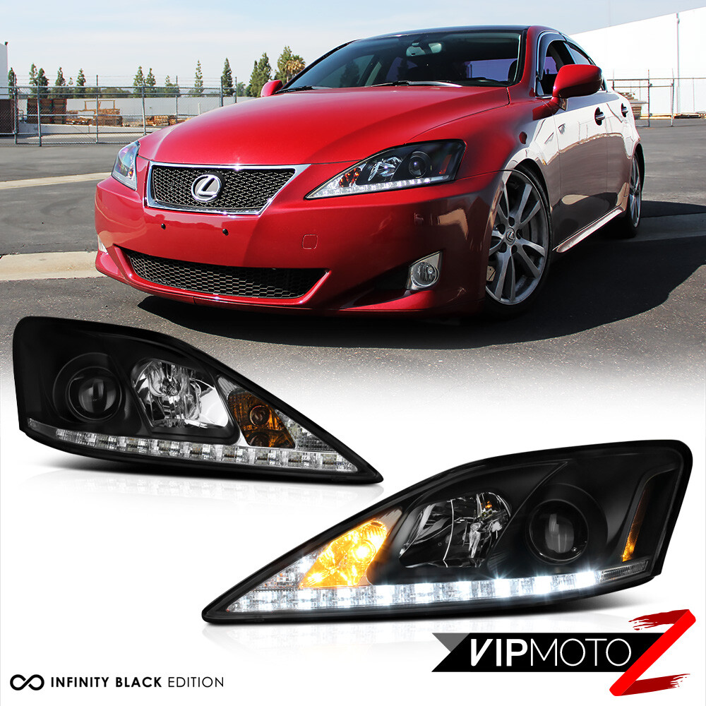For 2006-2013 Lexus IS250 IS350 LED Strip DRL LED Headlights 