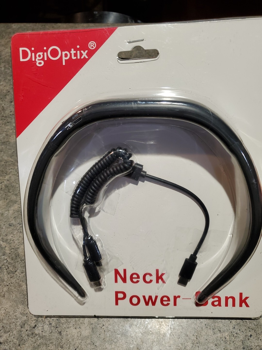 DigiOptix Neck Power Bank New 1200mAh 5v NIB