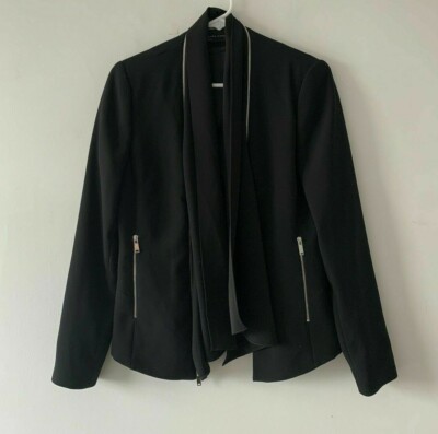 Guaranteed Blazer Blazer Pelle Nera Donna LAST NWT ZARA BLACK