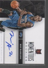 MOE HARKLESS   2012-13 PANINI MOMENTUM MOMENTOUS ROOKIES AUTO CARD #63