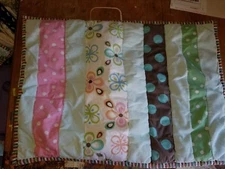 Pottery Barn Teen "Flowers/Dots Stripes" Standard Quilted Pillow Sham