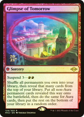 MTG  FOIL Glimpse of Tomorrow (Prerelease) (Modern Horizons 2)  - Promo #129
