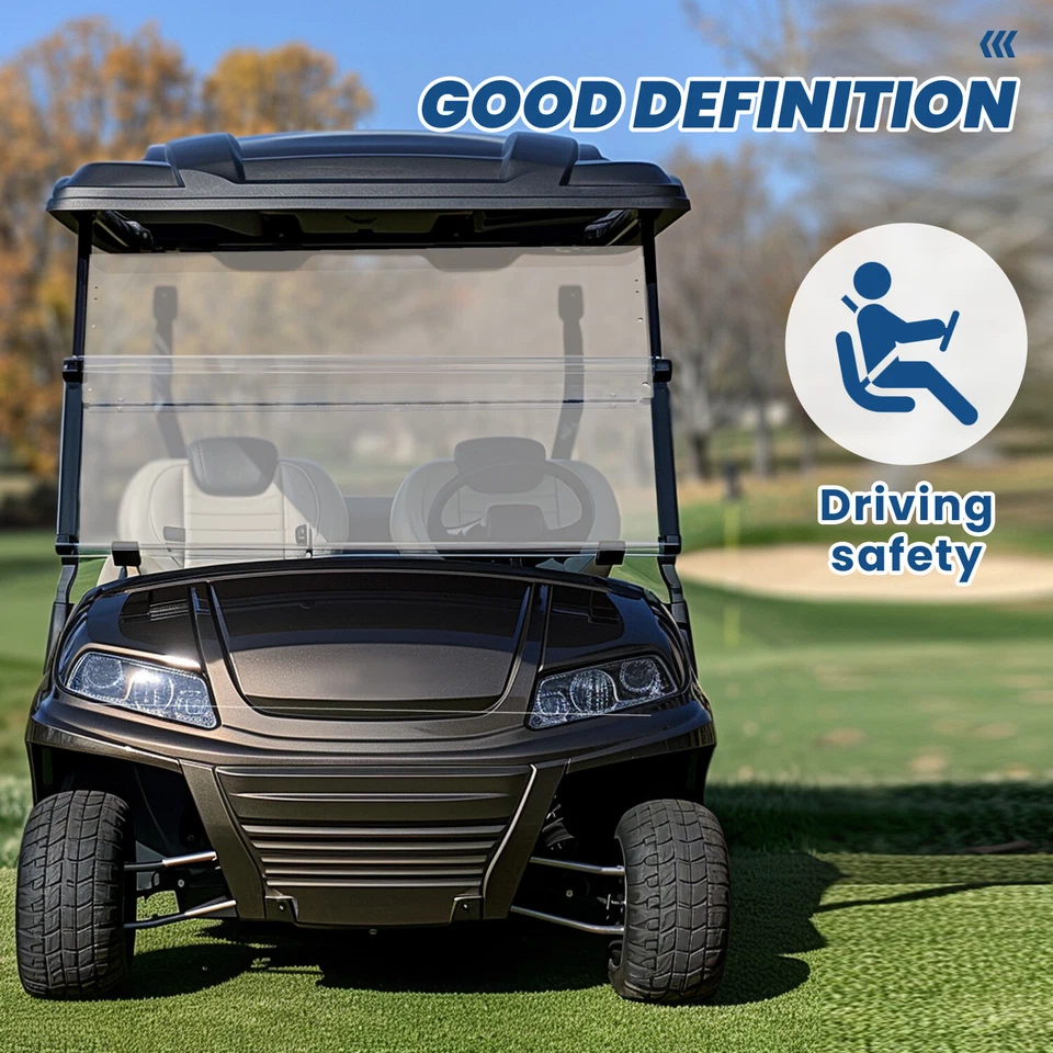 Parabrisas plegable tintado para carro de golf Yamaha G29 Drive 07-16 Foto 4 de 4