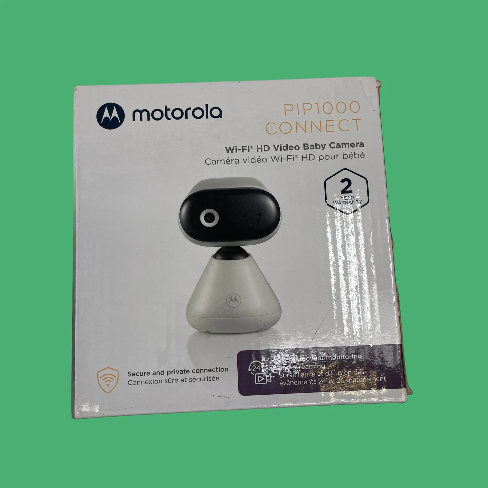 Motorola WiFi Video Baby Monitor Camera HD 1080p 2-Way Audio PIP1000 #N2600 TC