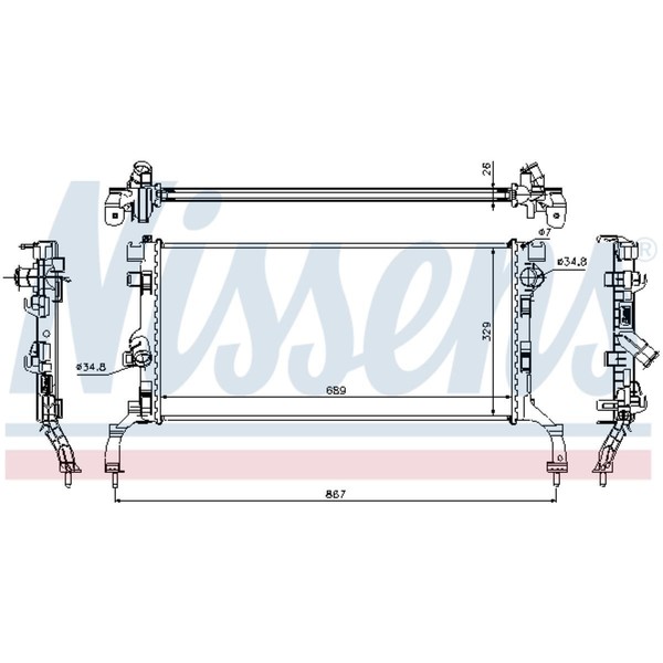 KüHler WasserküHler FüR Renault Laguna III Grandtour KT0/1 BT0/1 DT0/1 L70-image