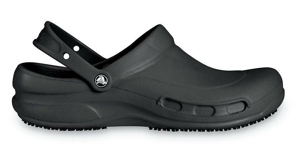 crocs on the clock black