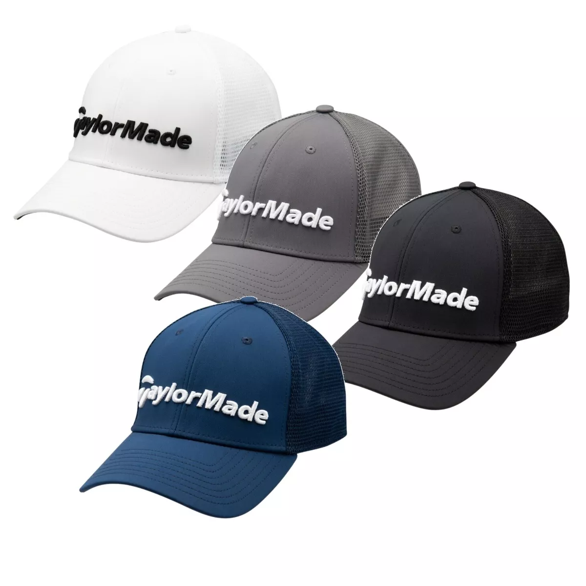 Taylormade Mens Performance Cage Fitted Hat Golf Cap New 2022